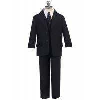 Boys Suit BLACK Infant Toddler Children Teen Suit