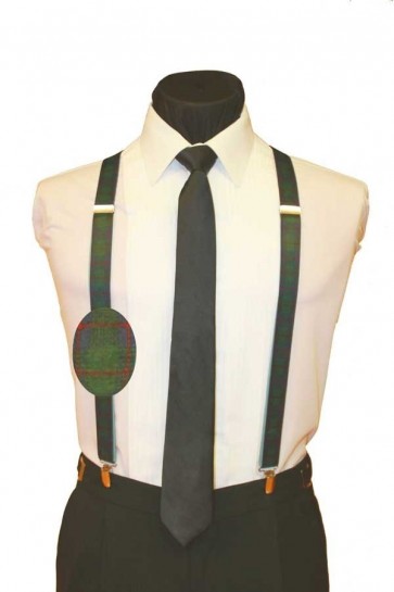 Plaid Hunter Holiday Christmas Suspenders X-Mas