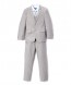 Perry Ellis boys 5 Piece 2 Button Notch Suit Grey