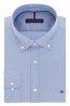 Light Blue Tommy Hilfiger Slim Fit Non Iron Broadcloth Solid Dress Oxford Shirt Button Down Collar- Closeout