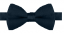 Mens Navy Poplin Poly Pre tied bowtie Non Shinny