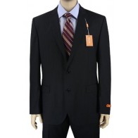 Tallia Slim Fit Two Button Wool Peak Lapel Suit Pinstripe