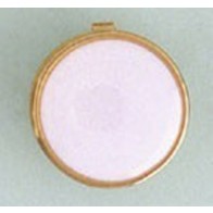 Button Cover WHITE Colored Gold Casing Button Cover