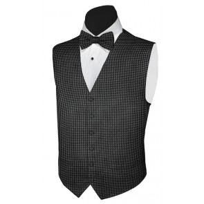 Trylux Charcoal vest and Bowtie Set