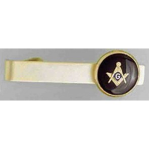 Tie Bar Masonic with Gold and Blue Center Gold
