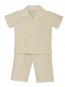 Boys Ivory Guayabera Shirt & Shorts Set