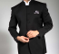 Mens New Black Mirage Mandarin Collar Tuxedo Set