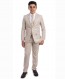 Perry Ellis boys 5 Piece 2 Button Notch Suit Tan