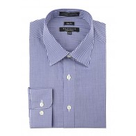Men's Slim Fit Gingham Checker Dress Shirt