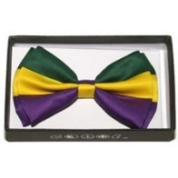 Mardi Gras Green, Yellow, Purple Bow Tie