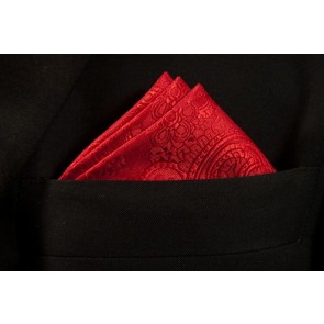 Satin Pocket Sqaure All Colors Paisley Pattern