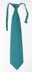 Necktie TURQUOISE GEO Solid Pre Tied Long Tie