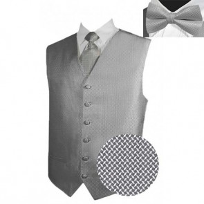 Tuxedo Vest ONLY Mens Geo Full Back Vest with Tie Optional