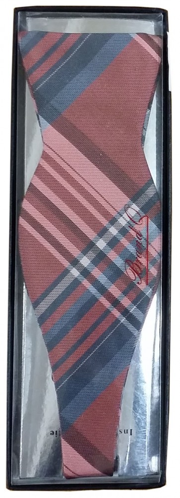 All Colors Plaid Pattern Self Tie Bow Tie and Pocket Square