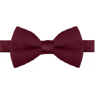 Mens Burgundy Poplin Poly Pre tied bowtie Non Shinny 