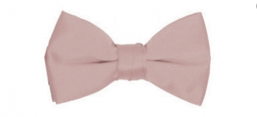 Satin Pearl Pink Pre Tied Bowtie Mens