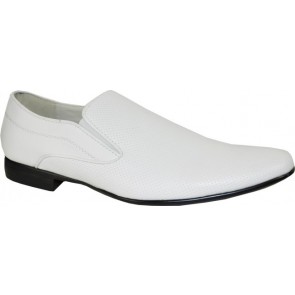 Men's White Slip-on Dress Shoes