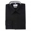 Black Slim Fit Dress Shirt Convertible French Cuff
