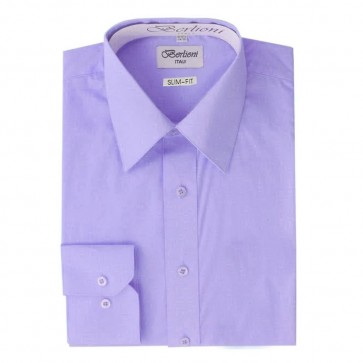 Lavender Slim Fit Dress Shirt Convertible French Cuff