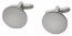 Cufflinks PLAIN POLISHED Cuff Links Silver