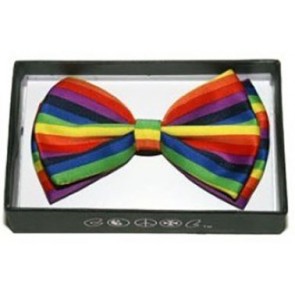 Bow Tie Gay Pride Horizontal Stripe Rainbow  LGBT Bowtie