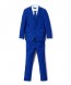 Perry Ellis boys 5 Piece 2 Button Notch Suit Royal Blue