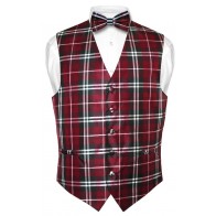 Plaid Tartan Vest and Tie All Colors 