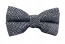 Mens Rustic Tweed Pre-tied Bowtie Black and White