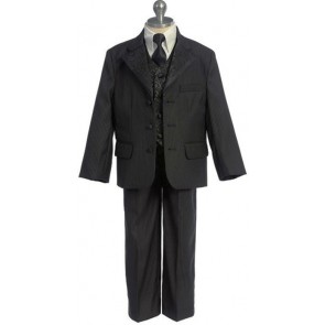 Boys Suit Black Stripe Infant Toddler Children Teen Suit Closeout