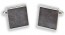 Genuine Iridescent Obsidian Stone Square Cufflinks