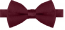 Mens Burgundy Poplin Poly Pre tied bowtie Non Shinny