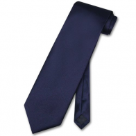 Mens Overstock Navy Blue Self tie Necktie Closeout