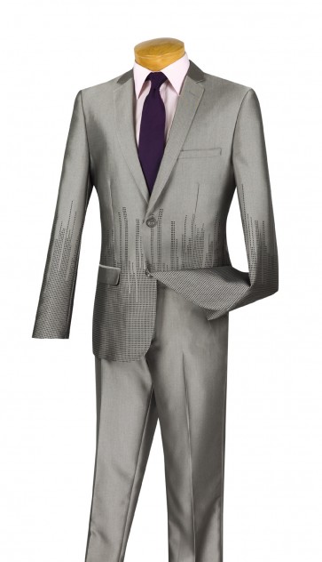 Men's Ultra Slim Fit Singe Breasted 2 Button Suit Prom Suit