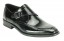 Amato Men's Black Buckle Slip-On Strap Dress Shoe