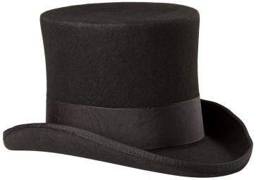 Tall Top Hat All Wool Black Top Hat