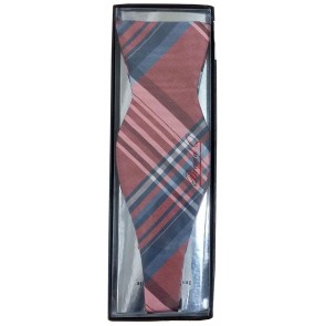 All Colors Plaid Pattern Self Tie Bow Tie and Pocket Square