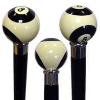 Walking Stick 8 Ball Design Cap Maplewood Cane