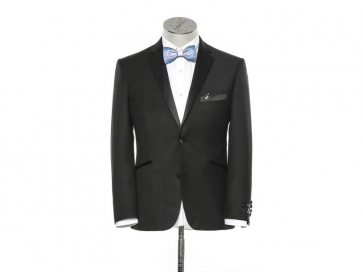 Black Slim Fit  Tuxedo coat only Two Button Notch Mens Wedding or Prom Tuxedo