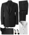 Mens Tuxedo Package with any Color Cummerbund and Bow Tie