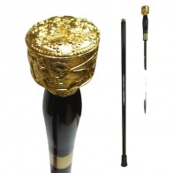 Desgin Fancy Cane Gold Sword Walking Stick