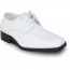 Boys White Matte Lace Up Dress Shoes