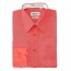 Coral Slim Fit Dress Shirt Convertible French Cuff