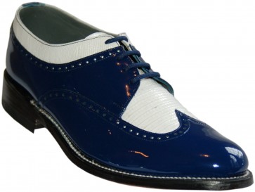 Spectator Royal Blue and White Stacy Baldwin Formal Shoes
