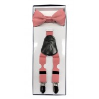Boys All Colors Suspender and Bow Tie Sets with Clips