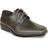 Boys Dress Shoe Chocolate Brown Matte