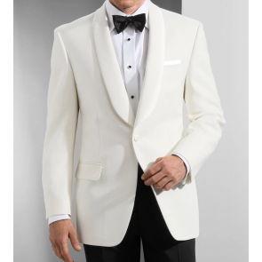 Ivory shawl Lapel Dinner Jacket Closeout Item-COAT ONLY