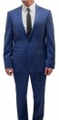 Blue Notch Lapel Suit Cross Stitch Texture by Andrew Fezza