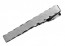 Tie Bar Brushed Face Scalloped Edge Gun Metal Finish