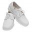 Tuxedo Shoes BOYS White Slim Square Toe Lace-Up Shoes