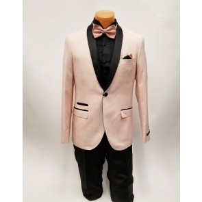 Rose Gold Tuxedo One Button Shawl Lapel Prom and Wedding